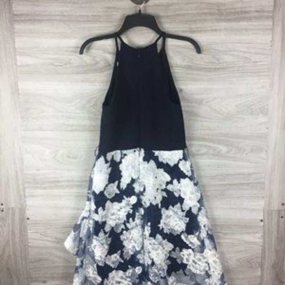 ELIZA J Floral low high spaghetti strap Midi a line dress size 6 - Picture 3 of 7